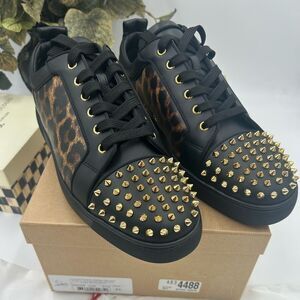 Men's Christian Louboutin, Louis Jr, Orlato spike sneakers size 46 made Italy